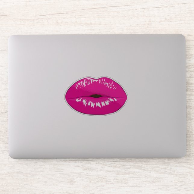 Cute Girly  Lips, Kiss Sticker (Computer)
