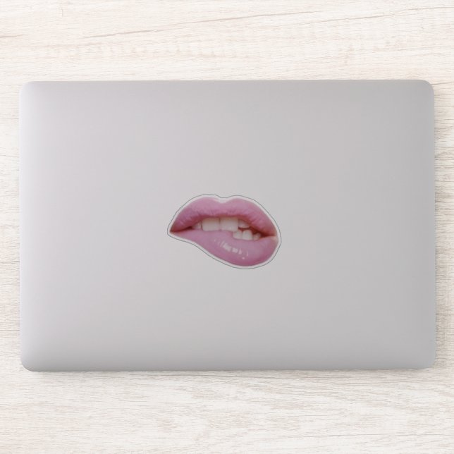 Cute Girly  Lips Sticker (Computer)