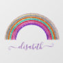 Cute Girly Name Pretty Colorful Glitter Rainbow  Wall Decal