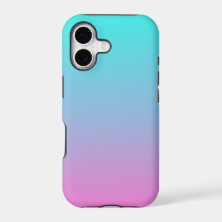 cute girly ombre mermaid pink turquoise aqua blue iPhone 17 case
