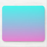 Cute Girly Ombre Mermaid Pink Turquoise Aqua Blue Mouse Pad at Zazzle