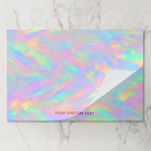 Cute Girly Pastel Rainbow Abstract Custom Paper Pad