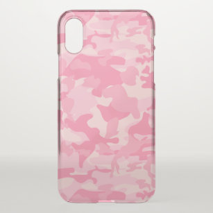 MHG iPhone X Pink Camo Case 10 Army Camouflage Protective Hard Snap Gloss Case for Apple iPhone X