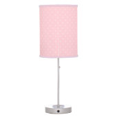 Cute Girly Pink Owl on Branch Girls Room Decor Table Lamp (Back)