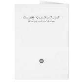 Cute Girly Pink Poodle Dog Cards (Back)