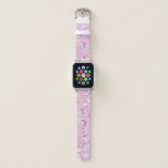 Cute Girly Pink Unicorn Rainbow Watercolor Apple Watch Band at Zazzle