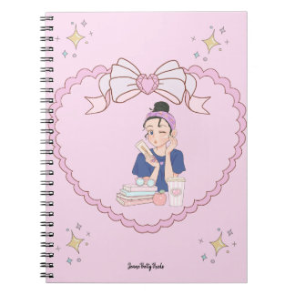 Cute Girly Spiral Notebook