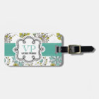 Cute Girly Spring Floral Personalized Initials