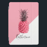 Cute girly tropical pink and white pineapple<br><div class="desc">Stylish pink pineapple design.</div>