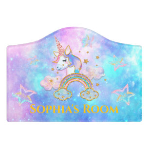 Cute girly Unicorn Room Sign