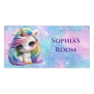 Cute girly Unicorn Room Sign