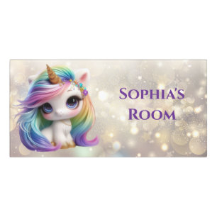 Cute girly Unicorn Room Sign