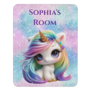 Cute girly Unicorn Room Sign