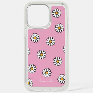 Cute girly white daisy floral iPhone case