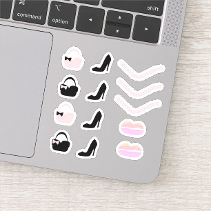 Cute Girly Woman Boutique Accessories Sticker