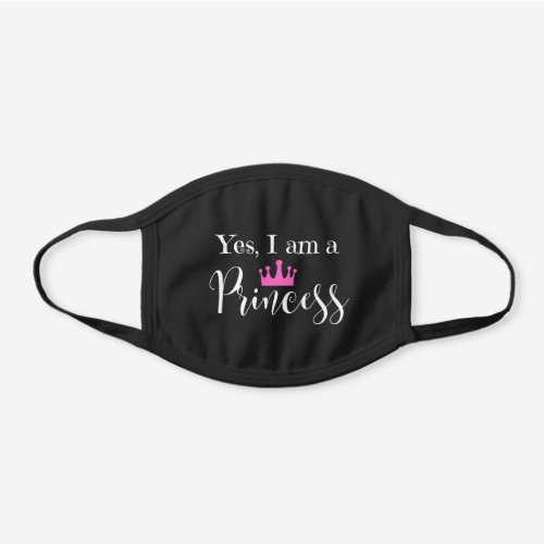 Cute Girly Yes I am a Princess Reusable Mask