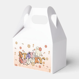Cute Glam Girly Glitter Stay Spooky Halloween Favor Boxes