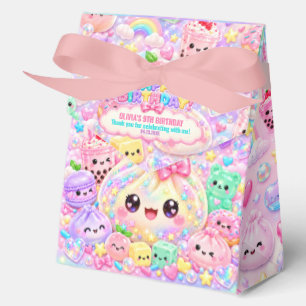Cute Glitter Dumpling Bao Squishy Party Birthday Favor Boxes