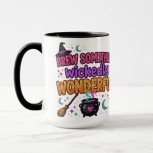 Cute Glitter Halloween Design Mug