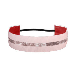 cute glitter pink athletic headband