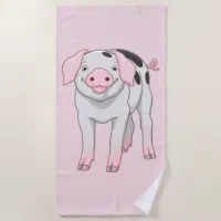 Rustic dish towels ''Mr Piglet