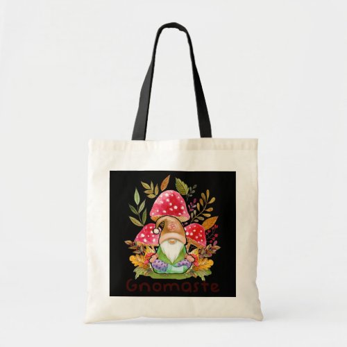 Cute Gnomaste Yoga Gnome Namaste Meditation Zen  Tote Bag