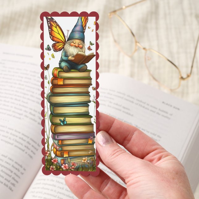 Cute Gnome/Books/Butterflies Bookmarks (Hand)