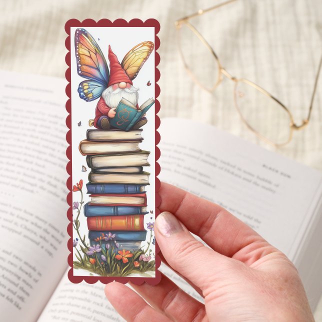 Cute Gnome/Books/Butterflies Bookmarks (Hand)