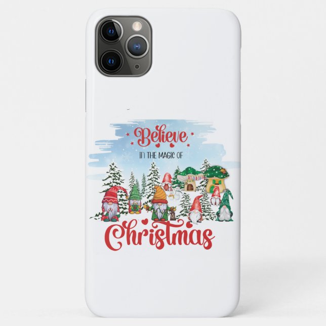 Cute Gnome Celebrating Christmas Holiday Case-Mate iPhone Case (Back)