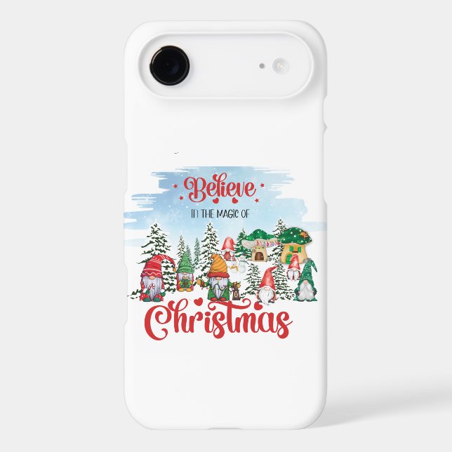 Cute Gnome Celebrating Christmas Holiday Case-Mate iPhone Case (Back)
