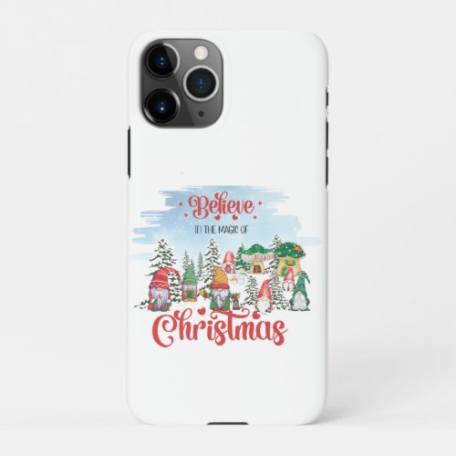 Cute Gnome Celebrating Christmas Holiday iPhone 11Pro Case
