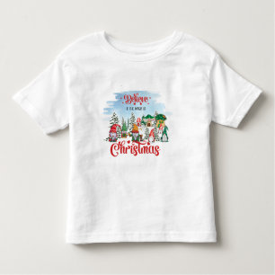 Cute Gnome Celebrating Christmas Holiday Toddler T-shirt