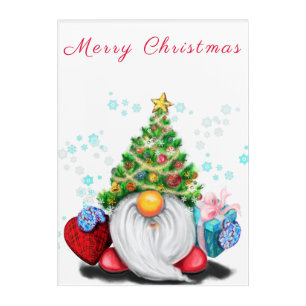 Cute Gnome Christmas Acrylic Print