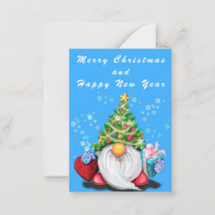 Cute Gnome Christmas and New Year Card