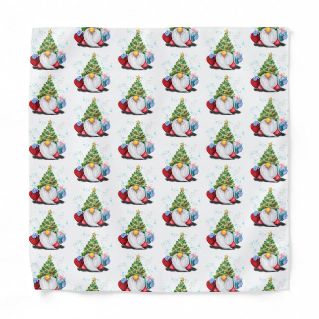 Cute Gnome Christmas Bandana (Front)