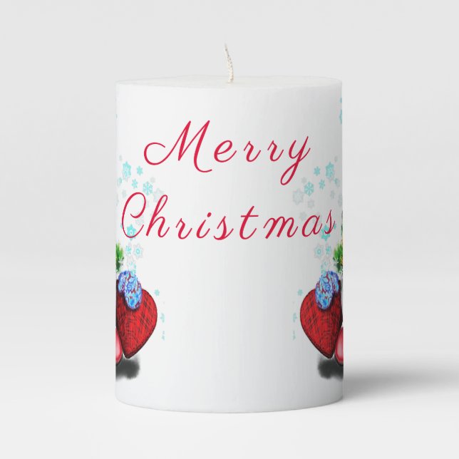 Cute Gnome Christmas Candle (Front)