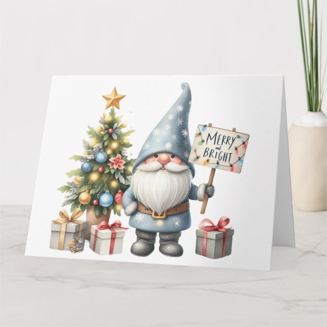 Cute Gnome Christmas Card (Front)