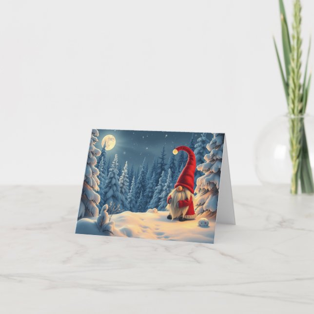 Cute gnome Christmas Card (Front)