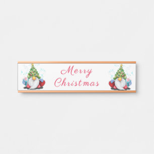 Cute Gnome Christmas Door Sign