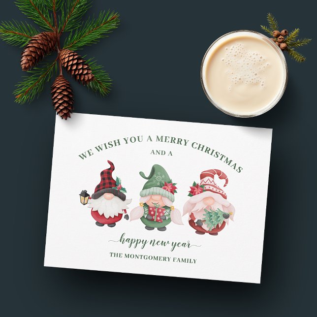 Cute Gnome Christmas Holiday Card (Creator Uploaded)
