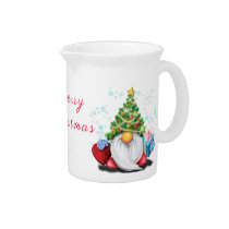 Cute Gnome Christmas Pitcher