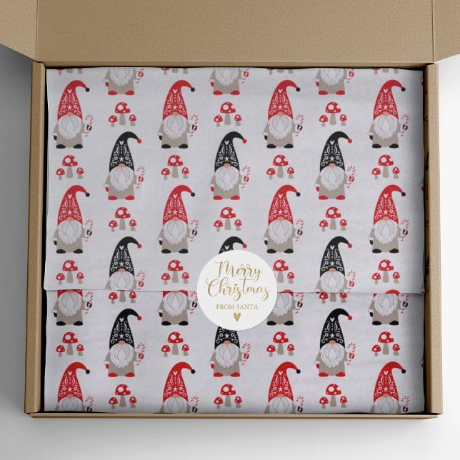 Cute Gnome Christmas Tissue Paper (Creator Uploaded)