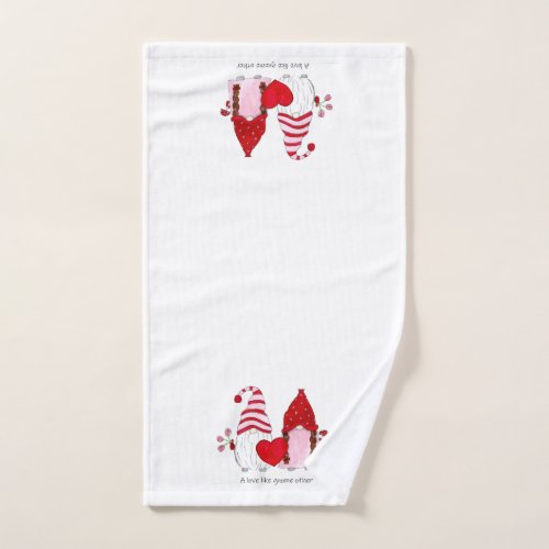 Cute Gnome Couple A love like gnome other Bath Towel Set