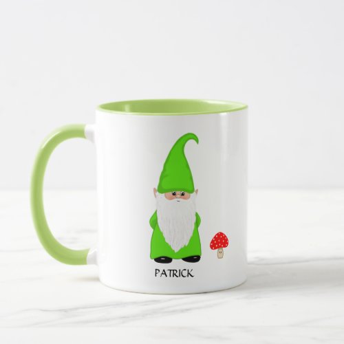 Cute Gnome Dressed in Green  Mug