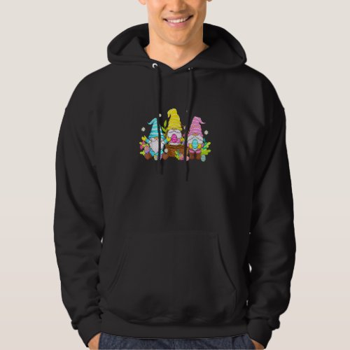Cute Gnome Easter Day Bunny Egg Spring Girls Hoodie