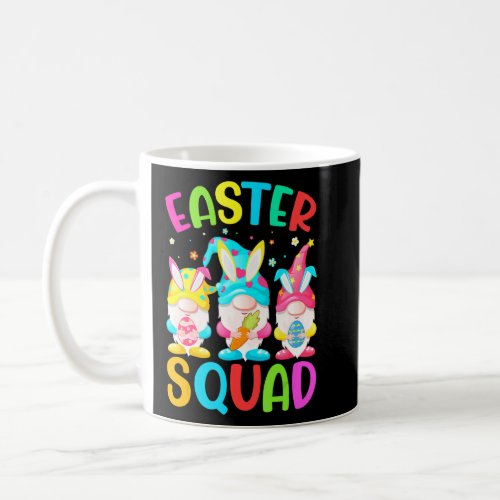 Cute Gnome Easter Squad Bunny Egg Hunting Matching Coffee Mug