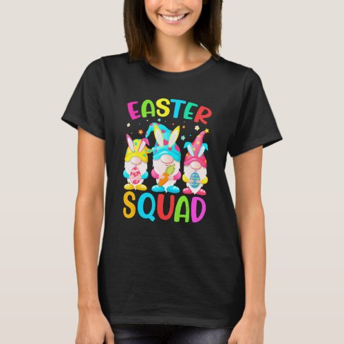 Cute Gnome Easter Squad Bunny Egg Hunting Matching T_Shirt