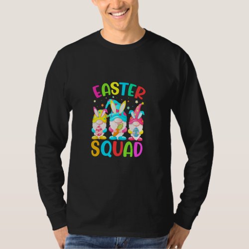 Cute Gnome Easter Squad Bunny Egg Hunting Matching T_Shirt