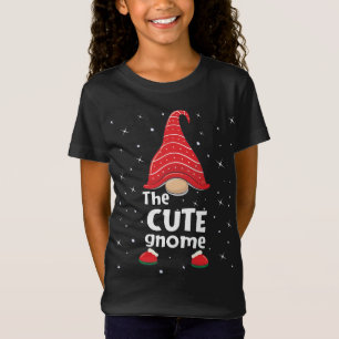 Cute Gnome Family Matching Christmas Funny Gift Pa T-Shirt
