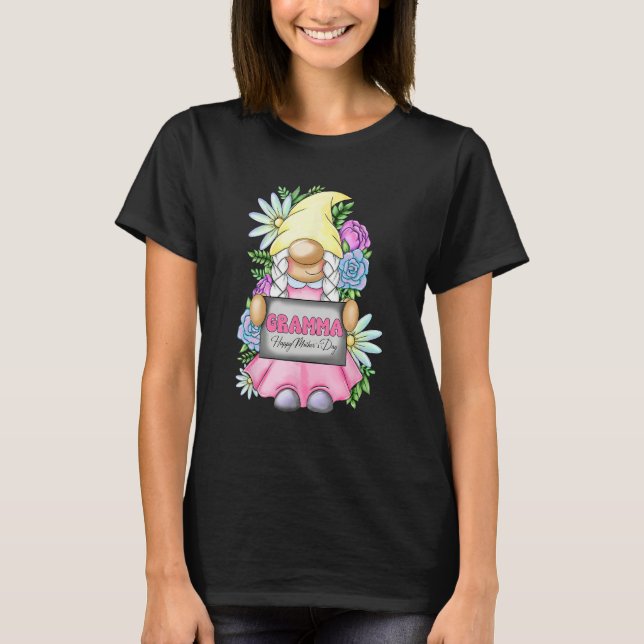 Cute Gnome Gramma Happy Mother s Day For Mom Gnomi T-Shirt (Front)